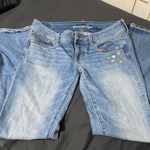 American Eagle slim boot cute jeans size 8